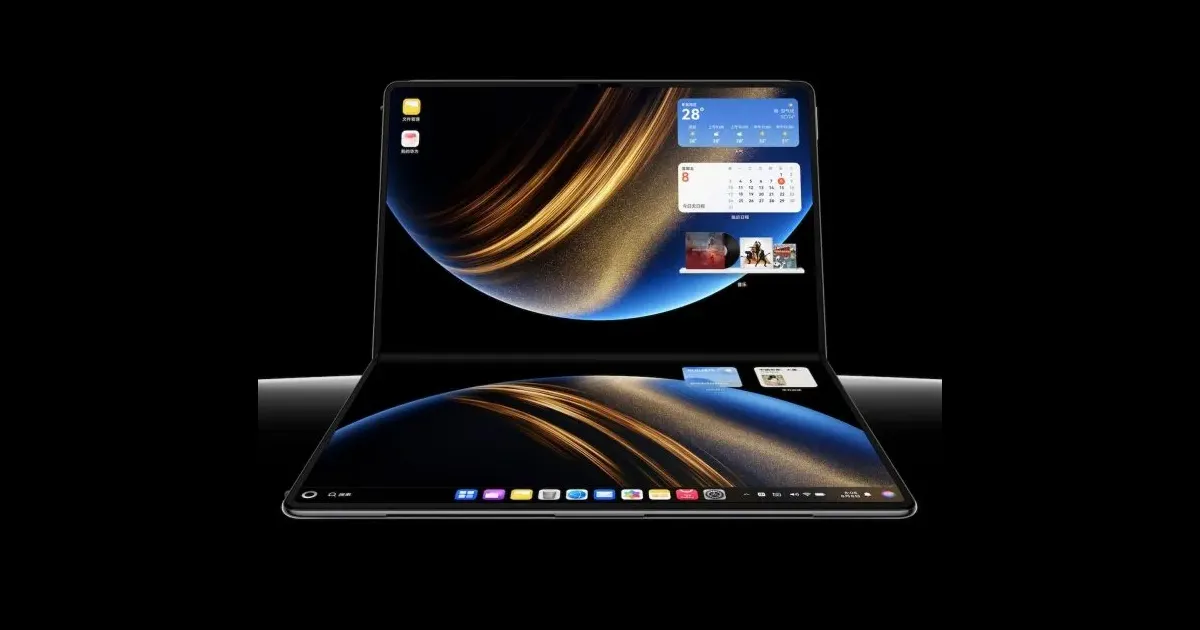 Huawei Debuts HarmonyOS Laptop With 18-Inch Folding Display