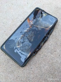Burnt Pixel 6a unit (rear side)