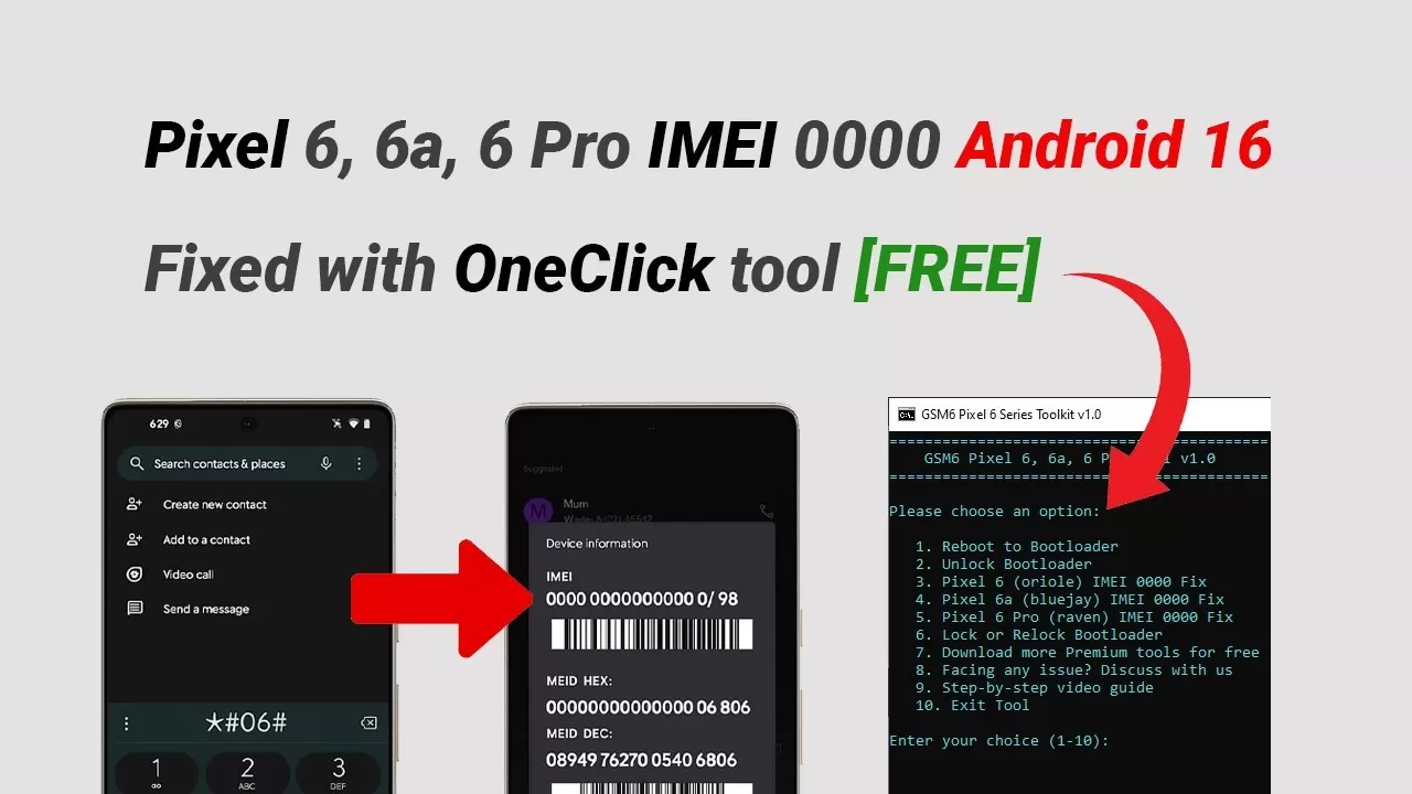 The Ultimate Guide: GSM6 Pixel 6 Series Toolkit v1.0 — Unlock, Repair IMEI & Fix Your Pixel 6 / 6a / 6 Pro